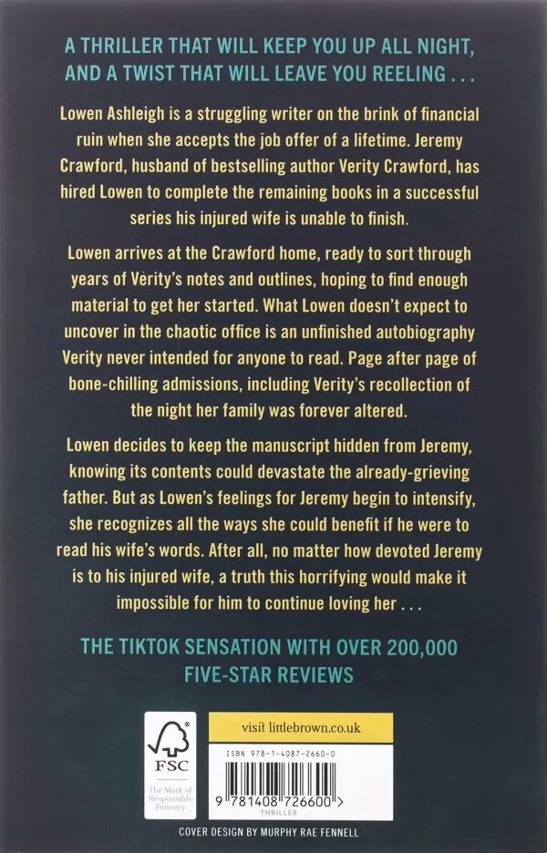 91ATqqlUqFL-600x936-1.webp Verity by Colleen Hoover: The Thriller That Will Capture Your Heart and Blow Your Mind